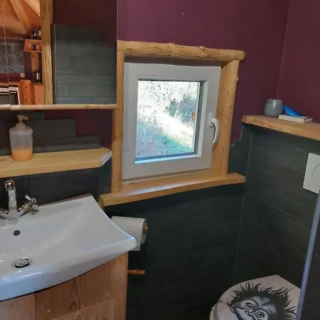 Semesterbostad Einzigartige Holzhuette Mit Bergpanorama By Interhome *